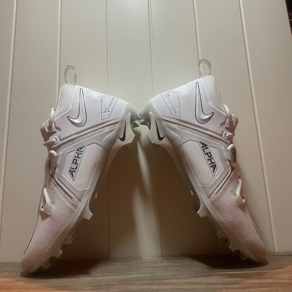 Nike Alpha White Cleats